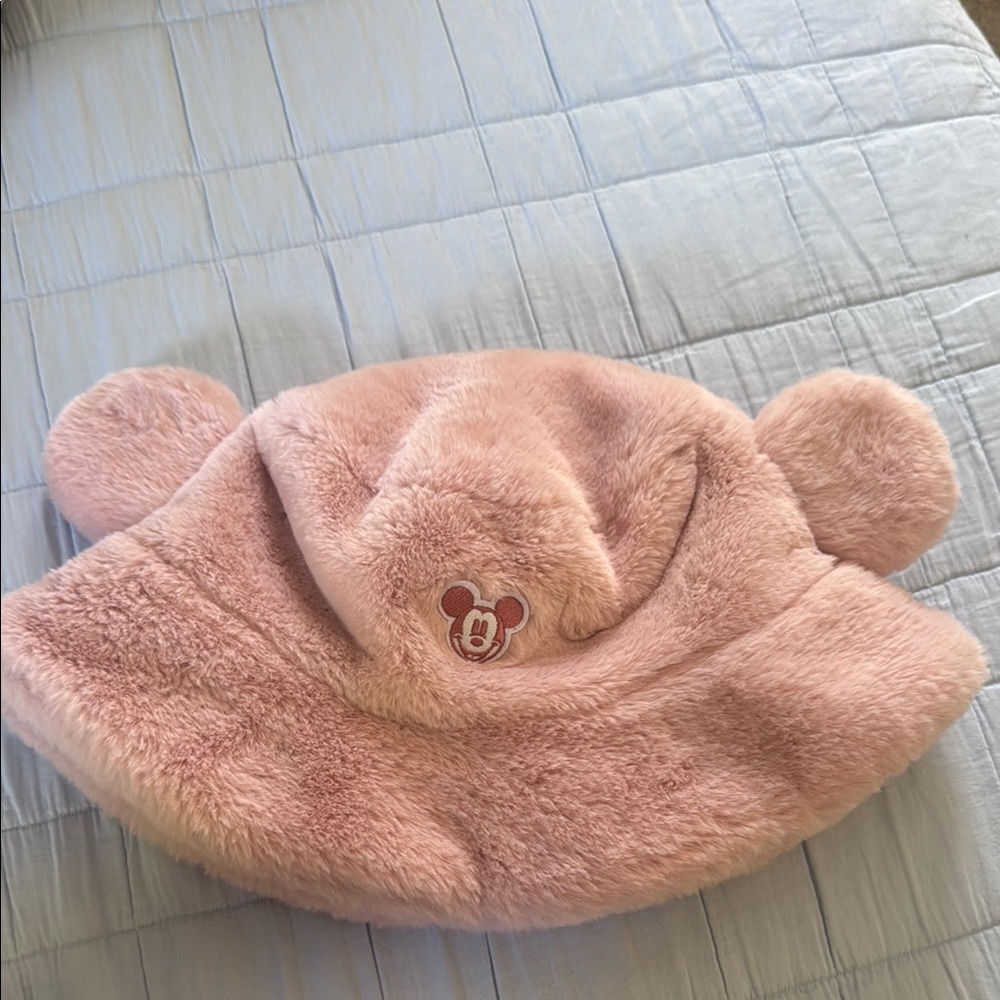Disney Pink Plush Bucket Hat
